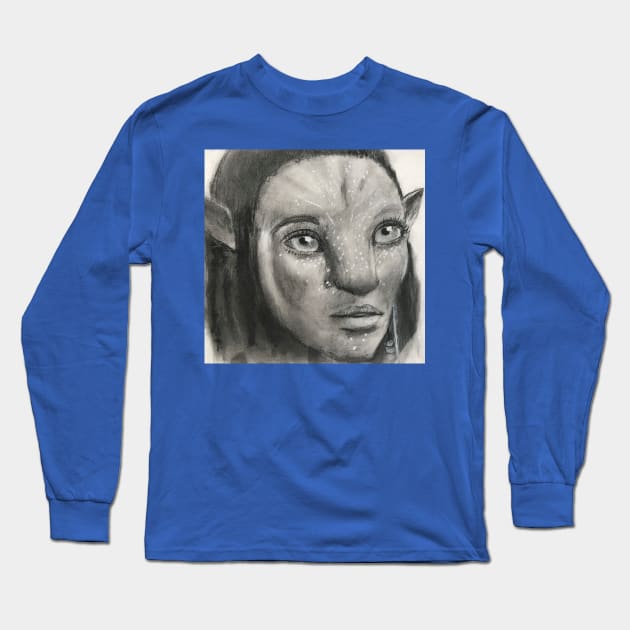 Neytiri Long Sleeve T-Shirt by JmacSketch